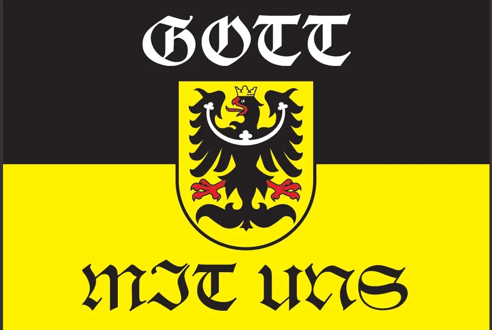 Vlajka Prajzská republika – Gott mit uns